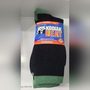 Kodiak Heat Men's 2 Pack Shoe Size 7-12 Cold Weather Winter Socks Style 4103